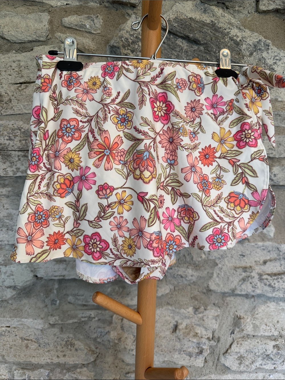 Floral Swim Skirt- Pink, Yellow, Cream
